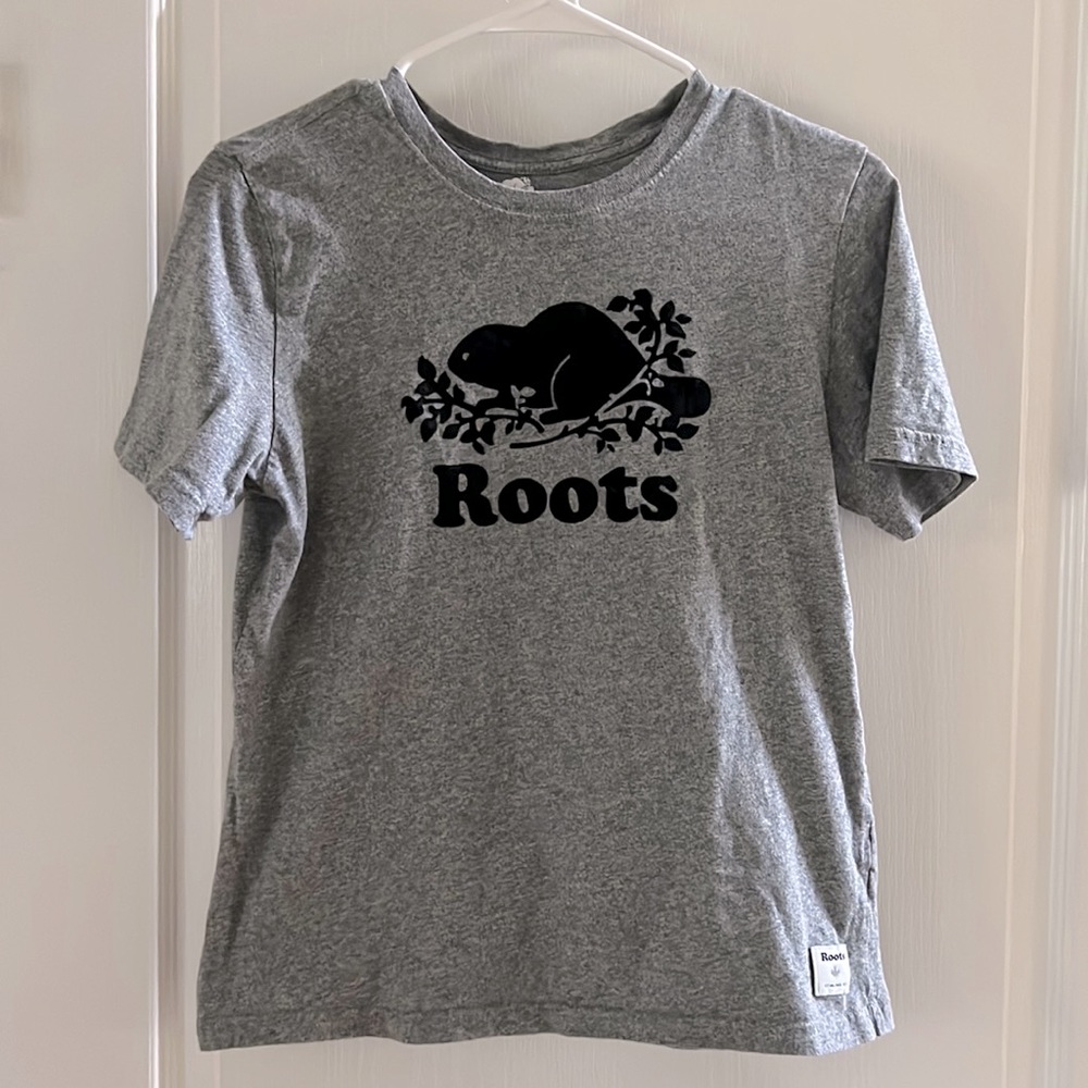 Roots Gray Women/Youth Cotton Short Sleeves T-Shirt